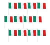 100 Pezzi Bandierina Italiana, Leggera e Riutilizzabile | Appassionati e Case Patriottiche, Adatta a Flagpole, Centrotavola, Aule e Feste Nazionali