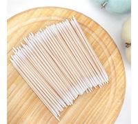 100 pezzi Bastoncini monouso ultra piccoli a doppia estremità, pennelli micro senza sfilacciature per rimozione colla per extension ciglie, pennello per sopracciglia, pennello per ombretti, pennello P