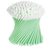100 Pezzi Bastoncini per la Pulizia Della Schiuma, Tamponi per la Pulizia, Spugna di Cotone Lunga Sterile, per la Pulizia Delle Testine a Getto D'Inchiostro, per la Pulizia Delle Lenti
