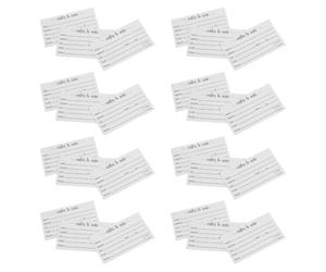 100 Pezzi Biglietti Piccoli per Estrazione e Registrazione, Carta Bianca | Modulo Vuoto da Compilare, Formato 3, 5x2 Pollici, Confezione, per Eventi Vari