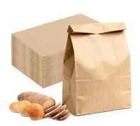 100 Pezzi Borse Carta Kraft, Sacchetti di Carta Kraft 21 x 12 x 7 cm, Sacchetti Regalo di Carta, Piccoli Sacchetto Regalo Carta, Sacchetto Pane Cartas per Pranzo Dolci e Confezioni, Matrimonio