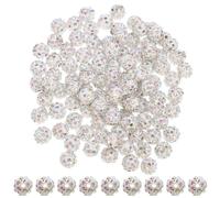 100 pezzi braccialetti con perline strass creazione di perline perline