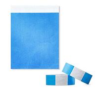 100 Pezzi Braccialetti d'ingresso, Braccialetti di identificazione Impermeabili per il Controllo e la Sicurezza Durante gli Eventi 19 x 255 mm (Blu)