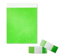 100 Pezzi Braccialetti d'ingresso, Braccialetti di identificazione Impermeabili per il Controllo e la Sicurezza Durante gli Eventi 19 x 255 mm (Verde)