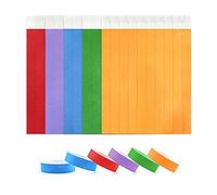 100 Pezzi Braccialetti d'ingresso, Braccialetti di identificazione Impermeabili per il Controllo e la Sicurezza Durante gli Eventi 19 x 255 mm (Colori)