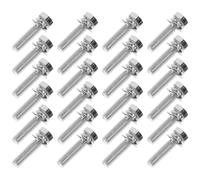 100 Pezzi Bullone Esagonale M5 in Acciaio al Carbonio | Resistenza alla Ruggine, Specifica Versatile, Durata Elevata, per Raccolta Ferramenta e Progetti Fai