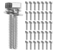 100 Pezzi Bulloni Esagonali Esterni M5 in Acciaio al Carbonio | Fissaggio Sicuro, Testa Piatta, Durata Elevata, Installazione Semplice, per Raccolta Ferramenta e Progetti DIY