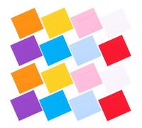 100 Pezzi Buste Colorate in Carta Offset Doppia, Bianche | Design Elegante Retrò, Superficie Vuota per Scrivere o Disegnare, Uso Personale e Aziendale, Decorazione Colore Casuale