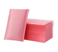 100 Pezzi Buste Imbottite Rosa con Chiusura Rapida in PE | Buste Pluriball Piccole, Adesivo Forte e Resistenza alle Forature, per Casa e Attività, Invii Postali