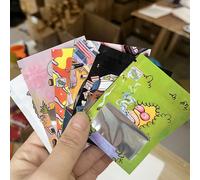 100 pezzi Buste Mylar a tenuta d'odore e richiudibili con finestra trasparente | Verticali | Sigillabili | Nero opaco | 10 confezioni | 6 x 8 cm, idee regalo per Natale, Festa della Mamma, damigelle,