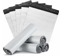 100 pezzi Buste per spedizione/Buste per corriere/Buste di imballaggio in plastica rinforzata/Buste di imballaggio autoadesive, Strato ad alta resistenza, Forte adesivo, Bordi larghi, Resistenti agli 