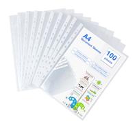 100 Pezzi Buste Trasparenti A4 Buste Portadocumenti Trasparenti Buste in plastica PP ideali per archiviare e proteggere documenti,fogli e carte(30.5 * 23.5cm)