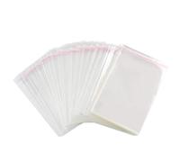 100 Pezzi Buste Trasparenti Adesivi 12x17cm(14+3cm) Sacchetti in Cellophane Adesivo Trasparente Sacchettini Autoadesivi Bustine di Plastica per Prodotti da Forno Panetteria Cioccolatini Biscotti