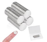 100 Pezzi Calamite Piccole Rotonde,10 x1 mm Standard Magneti Neodimio,Magneti Piccoli,Calamite Potenti Rotonde,Mini Calamite,Magnete al Neodimio Extra Forti,Calamite per Lavagna Magnetica,Frigoriferi