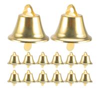 100 Pezzi Campanella Natalizia Mini in Metallo Oro Stile Vintage | Facile da Appendere Nastri, Finitura Dorata Lucida, per Ghirlande, Ufficio, Artigiani e Maestri