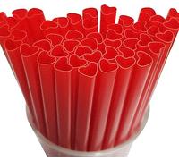 100 Pezzi Cannucce Cuore Rosa,Cannucce da Bere Plastica Riutilizzabili dritte,con 2 Spazzole di Pulizia,Cannucce Lunghe per Latte, Succo, Cocktail, Bar, Feste e Ristorante, feste di matrimonio (Rosso)