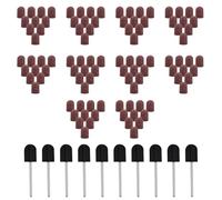 100 Pezzi Cappucci Abrasivi Per Trapano Per Unghie, Φ10x15mm Set Di Cappucci Abrasivi Per Nail Art Con 10 Alberi Abrasivi Lucidatura E Molatura Cappucci Abrasivi Lucidatrice