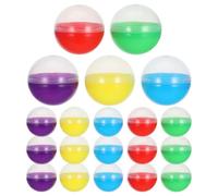100 Pezzi Capsule Sorpresa Rotonde in Plastica 45mm | Feste di Compleanno e Raccolta Fai da Te, Apertura Facile, Leggere e Sicure, Confezione da 45mm