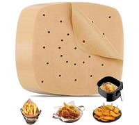 100 Pezzi Carta forno per Friggitrice ad aria, 20cm Carta per Friggitrice Ad Aria Quadrata, lontano da macchie di olio, per Friggitrice ad Aria Cottura a Vapore