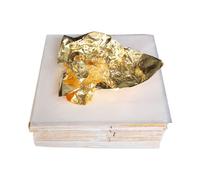 100 Pezzi Carta Imitazione Lamina D’oro Leggera p e r Cornici | Rame, per Scrapbooking e Doratura, Adatta a Metallo e Resina, Colore Oro
