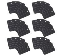 100 Pezzi Cartellini Prezzi in Carta Nera 2x1,4 Pollici | Vuoti, Stampabili e Scrivibili, Stile Minimalista, per Esposizione Merce e Negozi al Dettaglio