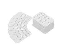 100 Pezzi Cartellini Prezzi Vuoti per Abiti, Cartoncino Bianco | Etichette Scrivibili e Stampabili, Formato 2x1, 4 Pollici, per Boutique e Piccole Attività, Uso Retail