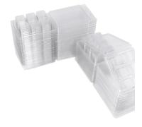 100 Pezzi Cera Sciogliere Stampi Trasparente Plastica per DIY Homemade Candela