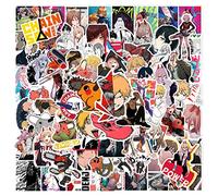 100 pezzi Chainsaw Man adesivi misti anime per laptop, paraurti, skateboard, bottiglie d'acqua, computer, telefono, pacchetto di adesivi anime per bambini/ragazzi