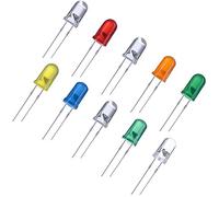 100 Pezzi Chiara Luce LED Emettitore Diodi LED Lampada Assortiti Kit 10 Colori 5 mm