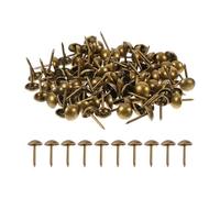 100 Pezzi Chiodi Decorativi Antichi per Mobili in Ferro Oro | Borchie Eleganti, Finitura Oro, Uso Versatile su Arredi e Rivestimenti, Installazione Semplice