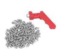 100 Pezzi Chiodi per Pista e Cross Country, Chiodi per Scarpe da Golf in Acciaio al Carbonio da 1/4 di Pollice con Punte di Ricambio per Chiave Inglese per Scarpe da Pista da