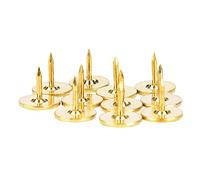 100 Pezzi Chiodini per tappezzeria a Testa Piatta Chiodi Decorativi Rotondi Chiodi per mobili antichi per Porta Divano Scarpe progetti Fai da Te(9mm-Giallo)