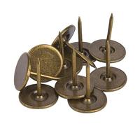 100 Pezzi Chiodini per Tappezzeria, Puntine da Disegno per Unghie per Mobili a Testa Piatta in Stile Vintage in Bronzo per La Decorazione della Porta del Divano di Mobili(16 x 20mm)