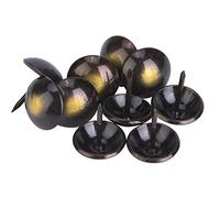 HEEPDD 100 Pezzi Chiodo per tappezzeria, puntine per mobili puntine da tappezzeria perni di Spinta con puntina Chiodi a Testa Tonda retrò puntina perni Rotondi antichi a Pressione(16×20mm)