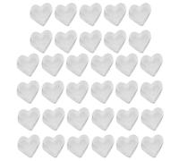 100 Pezzi Chiusure per Orecchini in Silicone a Cuore per Fai | Trasparenti, Flessibili e Pratiche, per Sostituire Fermo, Accessorio Piccolo e Leggero
