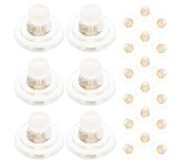 100 Pezzi Chiusure per Orecchini in Silicone Oro, Facili da Usare | Gommini Trasparenti, Design Elegante e Pratico, Facili da Mettere e Togliere, per Orecchini Fai da Te