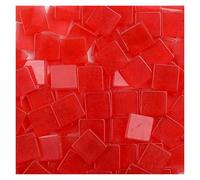 100 pezzi (circa 25 g/0,88 once) piastrelle a mosaico in resina quadrate da 1 cm/0,39 pollici spessore 0,2 cm/0,08 pollici materiali artigianali colorati fai da te per l'arte e l'artigianato(Transpare