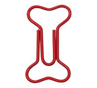 100 pezzi clip metalliche ossa di cane cancelleria ufficio graffette colorate organizzatori di documenti pratici per gli uffici degli studenti carta metallica a forma di osso