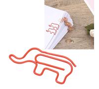 100 pezzi clip per carta con animali rossi carini - design antiscivolo e antimuffa