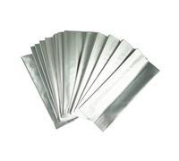 100 pezzi, compatibili con sacchetti in alluminio puro bianco argentato, soffietti laterali/sigillatura a caldo, confezione sottovuoto, busta piegata lateralmente(5.5x12x3cm 100pcs)