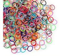 100 pezzi/confezione Elastici per capelli per bambine di colore casuale, senza pieghe, fasce per capelli ad alta elasticità adatte per bambine, bambine piccole, bambini, accessori per capelli di moda