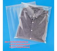 100 pezzi/confezione Grandi buste di carta per vetro autosigillanti, autoadesive, buste di plastica per vetro trasparenti e richiudibili per confezionare vestiti, t-shirt, pantaloni, accessori, ecc. 2