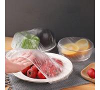 100 pezzi/confezione, Pellicola alimentare monouso, Copertura per doccia, Sacchetti avvolgenti multiuso, Copriscarpe monouso, Pellicola alimentare da cucina spessa, Copertura per alimenti in frigorife
