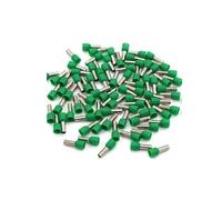 100 pezzi/confezione TE0508 TE1008 TE1508 TE2508 TE6014 Terminale tubolare isolato a doppio filo con estremità fredda a doppio tubo(Green,TE2508)