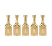 100 pezzi Connettore lama Quadrato Ottone Tipo connettore Plug and Pull Connettore a forcella Terminale 7,8 mm