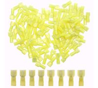 100 Pezzi Connettori Elettrici Rapidi Kit Terminali a Crimpare Nylon Di