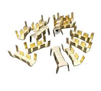 100 pezzi connettori terminali for cablaggio auto tipo U terminali a crimpare con giunto in rame for cavi 14AWG 13AWG 12AWG 11AWG ecc.