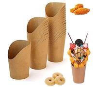 100 Pezzi Contenitori di Popcorn, Scatole di Popcorn, Caramella Popcorn Scatole, Contenitori Kraft per Snack, Usato per Biscotti, Patatine Fritte, Bocconcini di Pollo, Caramelle, Gelati, Waffle