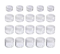 100 pezzi contenitori per balsamo per labbra 2g/3g/5g/10g/15g/20g/30g contenitore per trucco cosmetico in plastica vuoto bottiglie campione trasparenti ombretto crema