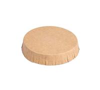 100 pezzi - Coperchi per bicchieri camera 225 G/M2 Ø 6,9 x 1,5 cm Natural Kraft